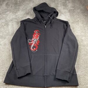 Carl Edwards NASCAR Joe Gibbs Racing #19 Zip‎ Up Hoodie Racing Black Large